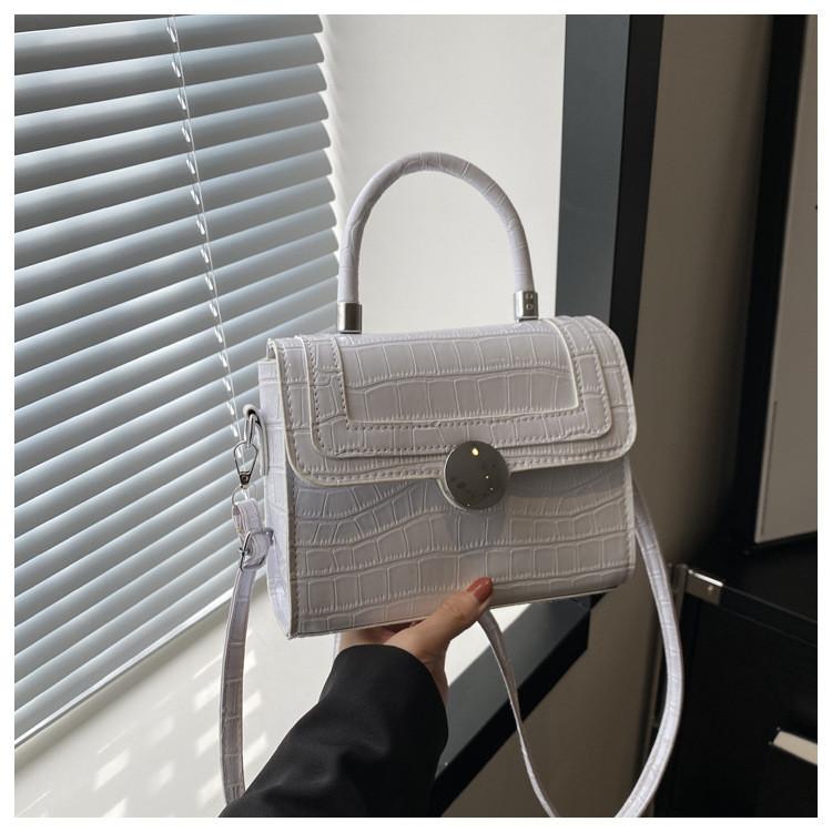 Chic Korean Style Lock Closure Fashionable Casual Womens Bag Trendy For Spring 2024