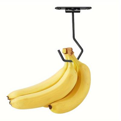 1PC Black Cabinet Banana Hook, Metal Hook, Keep Bananas Fresh, Simple Hook