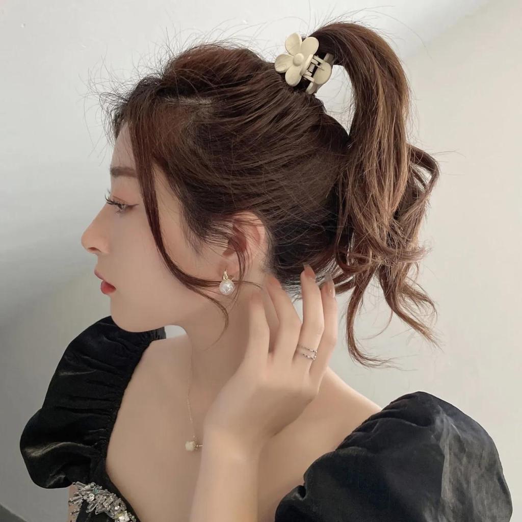 Μικρό Κλιπ Νυχιού Λουλουδιού Κλιπ Νυχιού Υψηλής Αλογοουράς Κλιπ Μαλλιών Άνθος Καμέλιας Γυναικείο Κλιπ Μαλλιών Πίσω Κεφαλής Κλιπ Μαλλιών Κουταλάκι Αφράτο Κλιπ Κεφαλόδεσμος