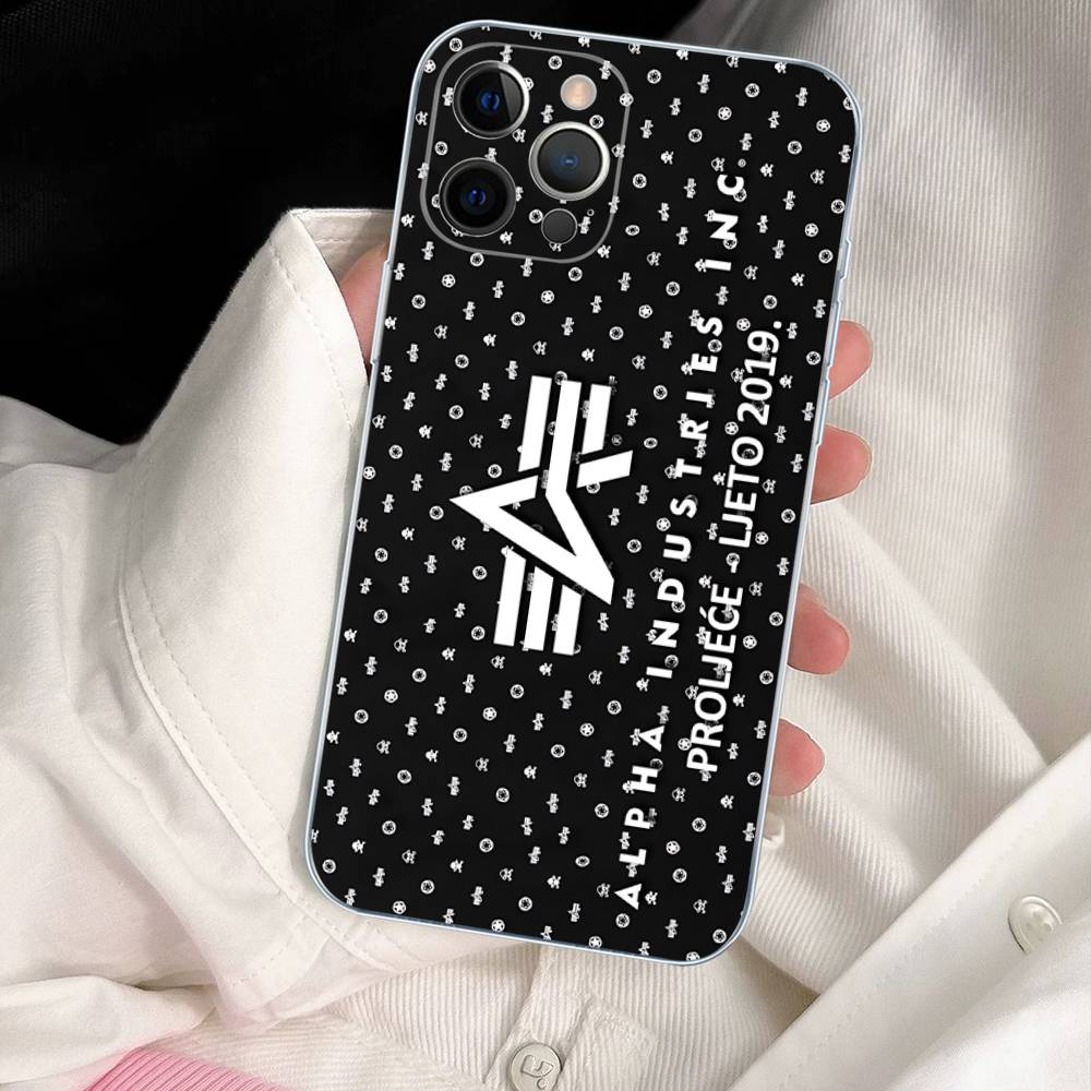 

Jacket Alpha Industries Phone Case For IPhone 17 16 15 Plus 14 13 Mini 12 11 Pro Max Soft Shell Cover iPhone 12 pro
