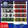 LMN1 VW 2026 Hot Metal GTI Logo Car Front Grille Emblem Badge for Volkswagen Polo Caddy Golf 4 5 6 8 Jetta Tiguan Touran Passat T-Roc