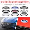 11.5X4.5cm Car Logo For Ford Ranger Escape Mondeo Fusion Fiesta Kuga Edge Focus Mustang Rear Trunk Emblem Sticker Accessories