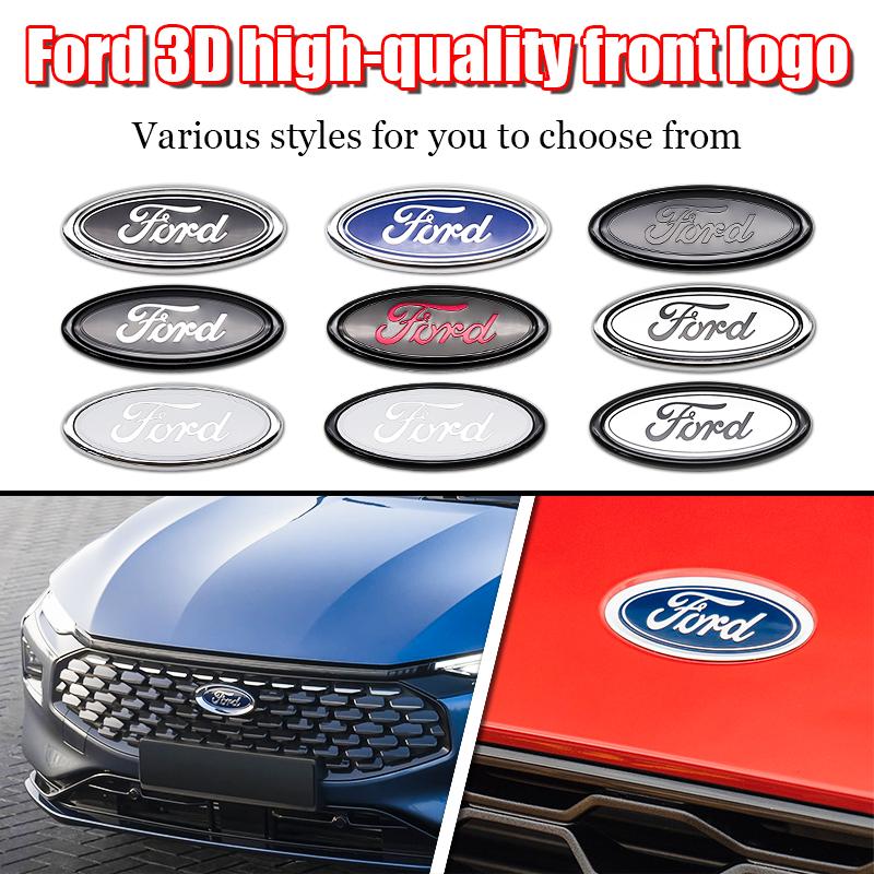11.5X4.5cm Car Logo For Ford Ranger Escape Mondeo Fusion Fiesta Kuga Edge Focus Mustang Rear Trunk Emblem Sticker Accessories