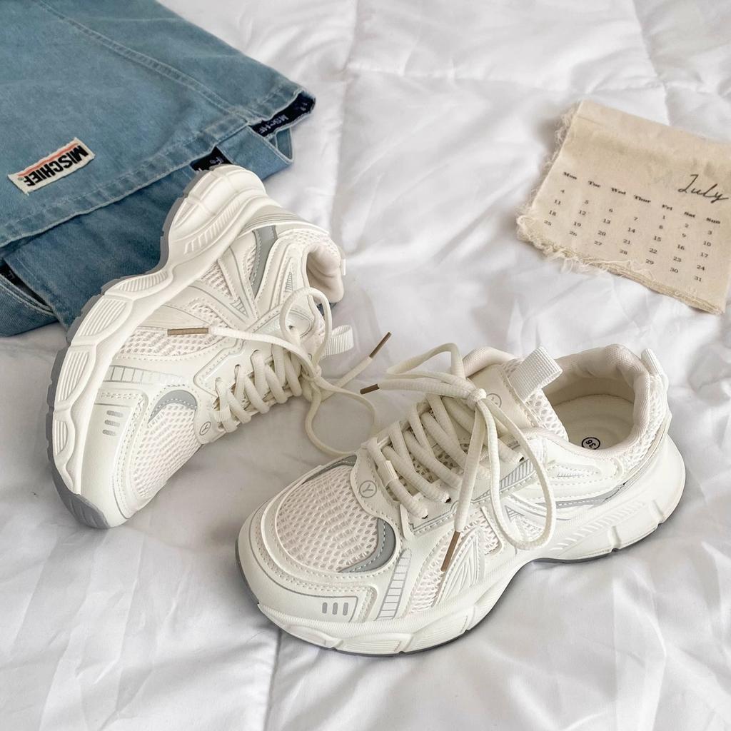 Mesh Dad Shoes Children 2025 New Summer Women's Shoes Versatile Casual Shoes Show Small and Light Platform Sports Shoes