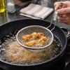 Stainless Steel Mesh Strainer Spoon Multi-Purpose Wall-mounted Hot Pot Strainer With Hook Long Handle Cooking Surface Strainer