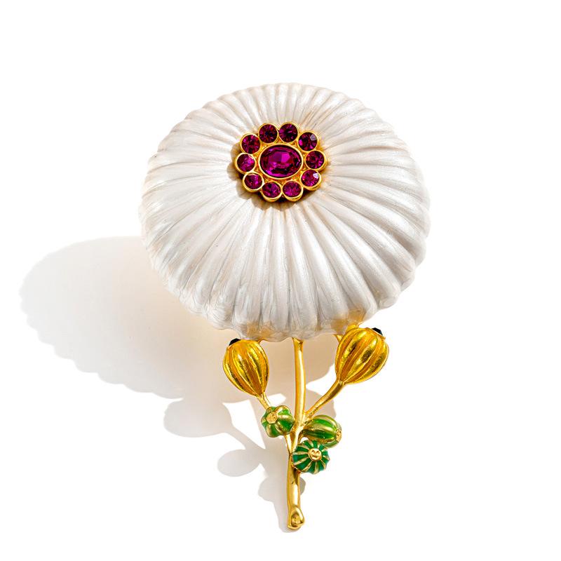 Daisy Lady Western Vintage Antique Brooch - European & American Style