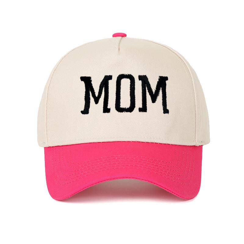 Mom Dad Letter Truck Driver Cap Cotton Embroidered Vintage Style Sunshade For Summer And Spring Style R