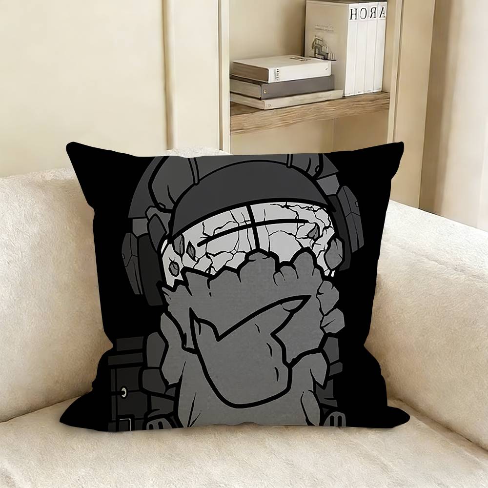 D-Deimos M-Madness C-Combat Various Sizes Square Pillow Case For Car Home Bedchamber Decor