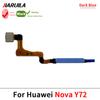 Home Button For Huawei Nova Y71 Plus Y71 Fingerprint Sensor Home Return Key Menu Power Button Flex Ribbon Cable Black White Blue