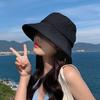 Color Solid Butterfly Tie Beach Cap Wide Brim Outdoor Breathable Activities