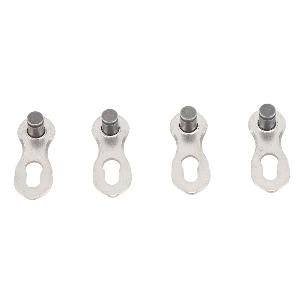 2 Pairs Bike Missing Link Alloy Steel Smoothing Edge Polished High Strength 10 Speed Quick Link for Repair Replacement