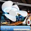 Hanging Mini Ceiling Fan for Dorm Bed - Silent, Powerful Wind, Mosquito Net Compatible
