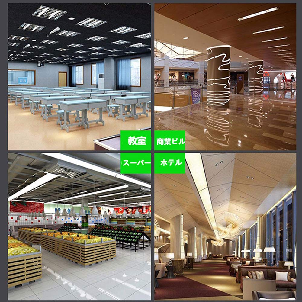 LED Fluorescent Tube, 20W Equivalent, Straight Tube, 10W High Brightness, 58cm Length, 1100LM, 580mm Diameter, Daylight White, No Glow-Type