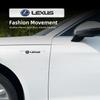 Kovová samolepka s logem vozu na blatník, kufr, dekorativní příslušenství pro Lexus F-SPORT ES RX NX LS UX LM LX GX LC RZ IS CT GS RC HSYR7