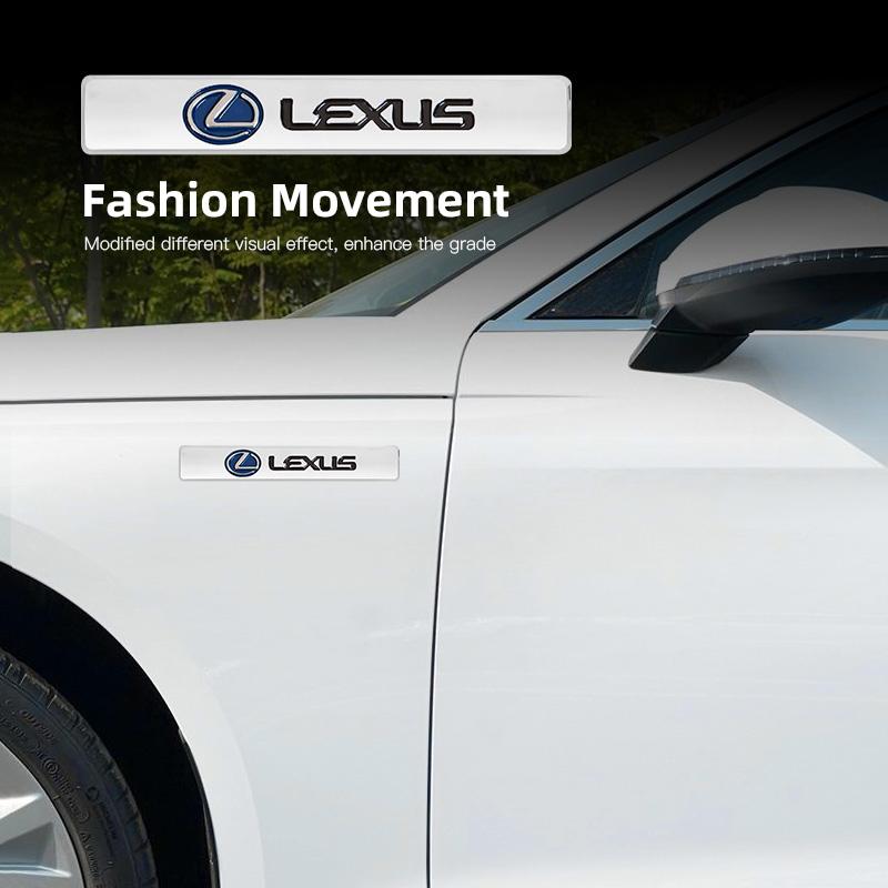 Kovová samolepka s logem vozu na blatník, kufr, dekorativní příslušenství pro Lexus F-SPORT ES RX NX LS UX LM LX GX LC RZ IS CT GS RC HSYR7
