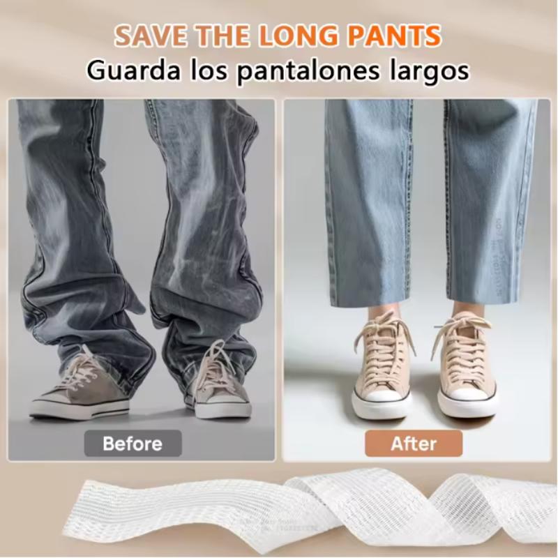 DIY Sewing Fabric Self-Adhesive Pants Paste Iron on Pants Edge Shorten Repair Pants for Jean Clothing and Jean Pants Apparel