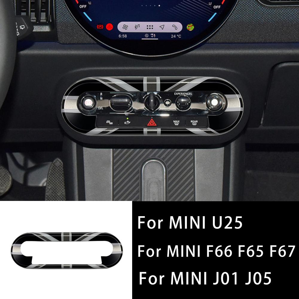 For Mini Countryman U25 Cooper E SE J01 EV J05 Aceman F65 F66 F67 Car Central Control Button Frame Cover Stickers Accessories
