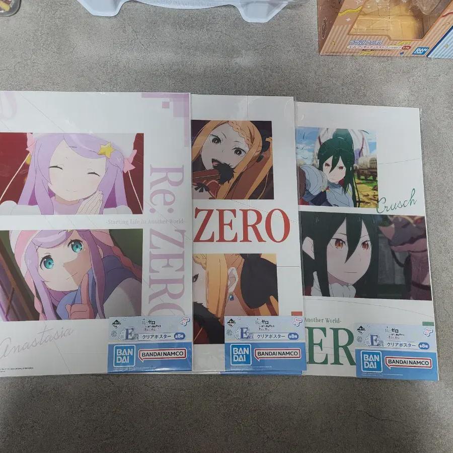 

Пакет прозрачных плакатов лотереи Rizero Kuji Cheil