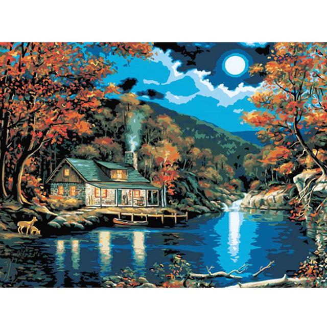 5D Diy Diamond Painting Deer Animals Scene Cross Stitch Full Diamond Embroidery Elk