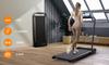 FT51 2-in-1 Foldable Walking Pad Treadmill Under Desk LED Quiet Durable Electric Treadmill with Remote Control