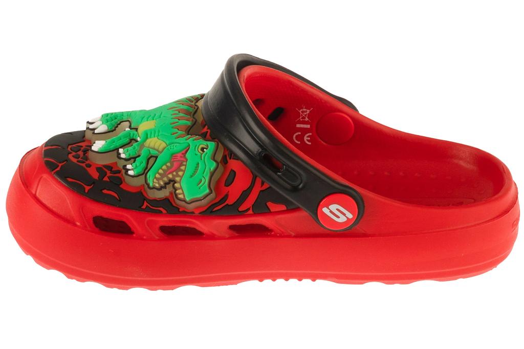 Skechers Schaumstoffschuhe: Swifters - T-Rex-Brights, für Junge rote Pantoletten