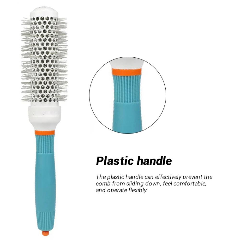 Professional Salon Hair Styling Brush Round Barrel Curly Hair Comb Hairderssing Comb Wet and Dry Dual Use Hairbrush Roller Tools