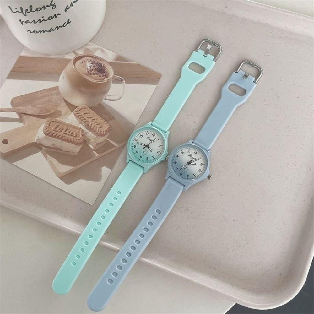 Silicone Strap Quartz Watch Quartz Movement Watch Creative Women's Watch  Gift
