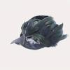 Black Feather Raven Half Face Mask Cosplay Animal Crow Bird Mouth Masks Halloween Carnival Dress Up Party Costume Props