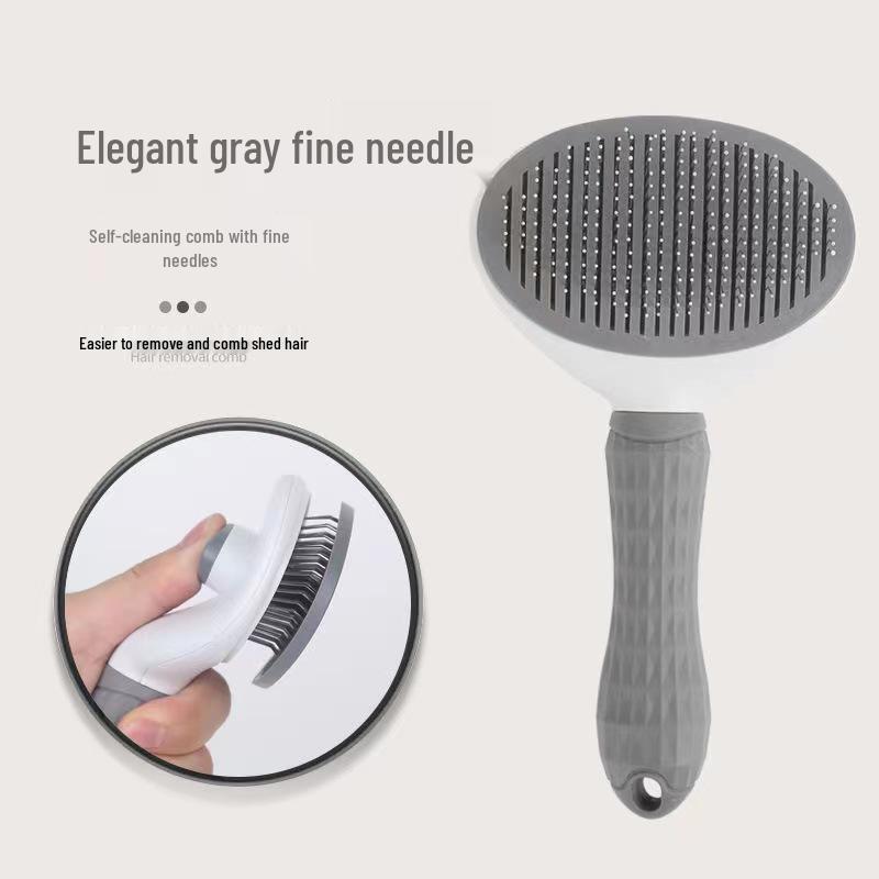 Pet Grooming Comb: Detangling Brush for Dogs and Cats, Removes Loose Hair.