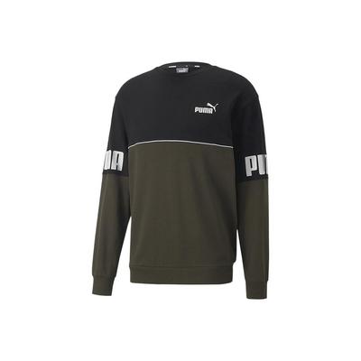 Colorblock Logo Print Crew Neck Sweatshirt Men Tops Multicolor 673498-70