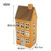 Toyosekiso Candle X 10 X 29291 House, Approx. 7.7 23.5 Cm, Mustard,
