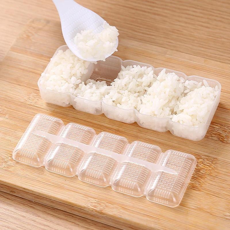 Rice Ball Mold Sushi Mold Sushi Mold Rice Ball Non-Stick Pressure Storage Box Lunch Box Bento Tool Diy Kitchen