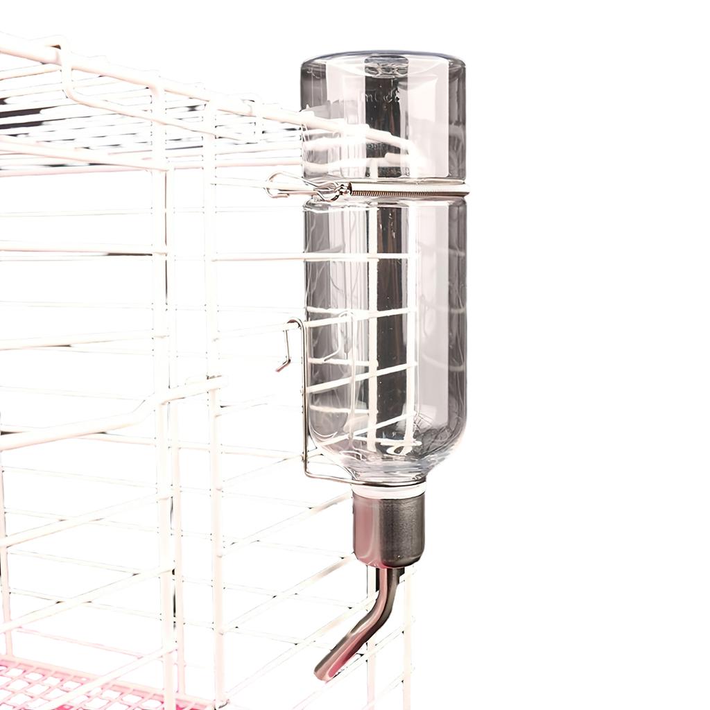 Stainless Hanging Pet Bottle with Ball Nozzle for Rabbits, Hamsters and Small Animals