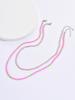 Creative New Rice Beads Handmade Chain Necklace Women Fashion Double Layer Colorful Collar Choker Necklaces