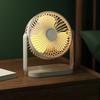 Small Desk Fan 3 Blades Multifunctional Quiet Rechargeable   Fan for Home Camping