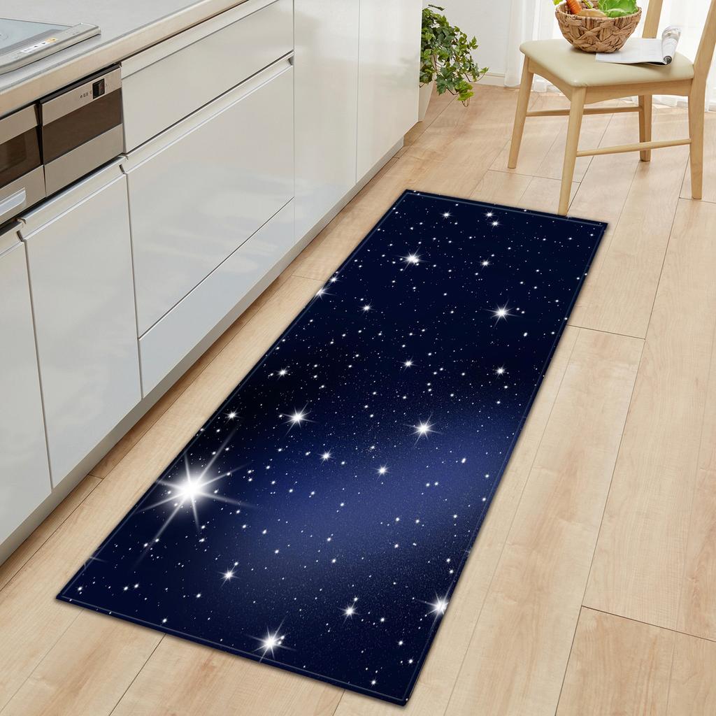 Kitchen Long Starry Sky Floor Mat Doormat Carpet Floor Mat