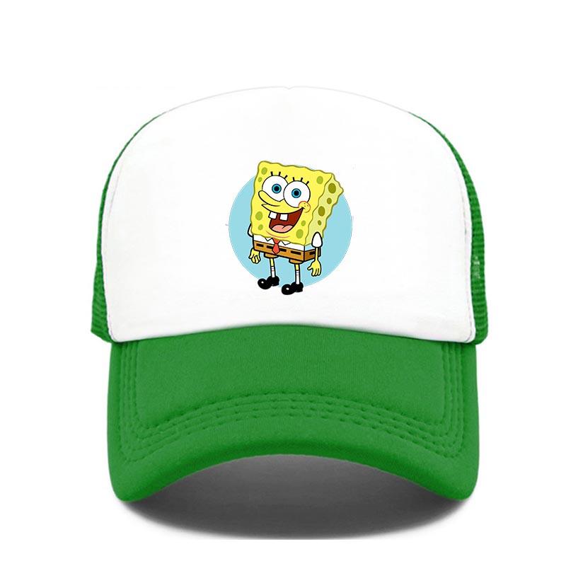 

Fashion Cute SpongeBobs Print Baseball Cap Cartoon Men Women Summer Sun Mesh Hat Anime Adjustbale Sunshade Golf Cap Trucker Hat
