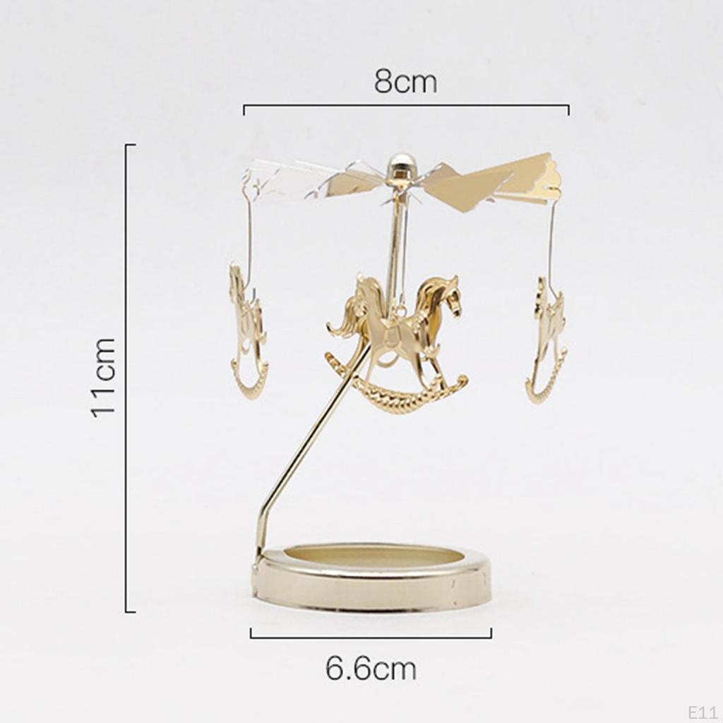 Candle Holder Tea Light Holders Decoration Rotating Candlestick for Livingroom Votive
