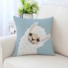 Cute Cartoon Alpaca Pillowcase Car Ornaments Office Living Room Sofa Home Pillowcase