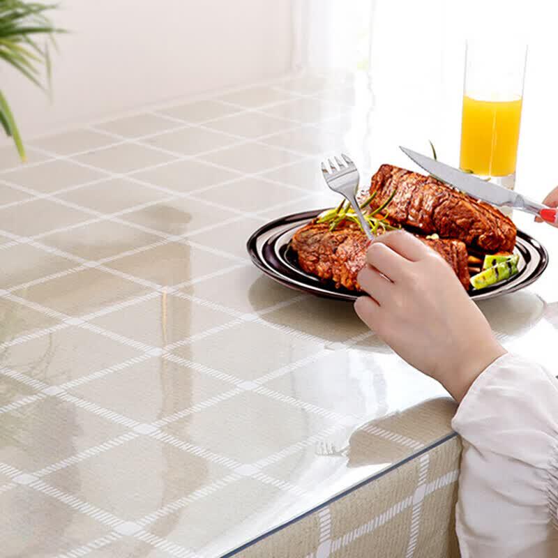 Luxchic Transparent PVC Tablecloth & Protector