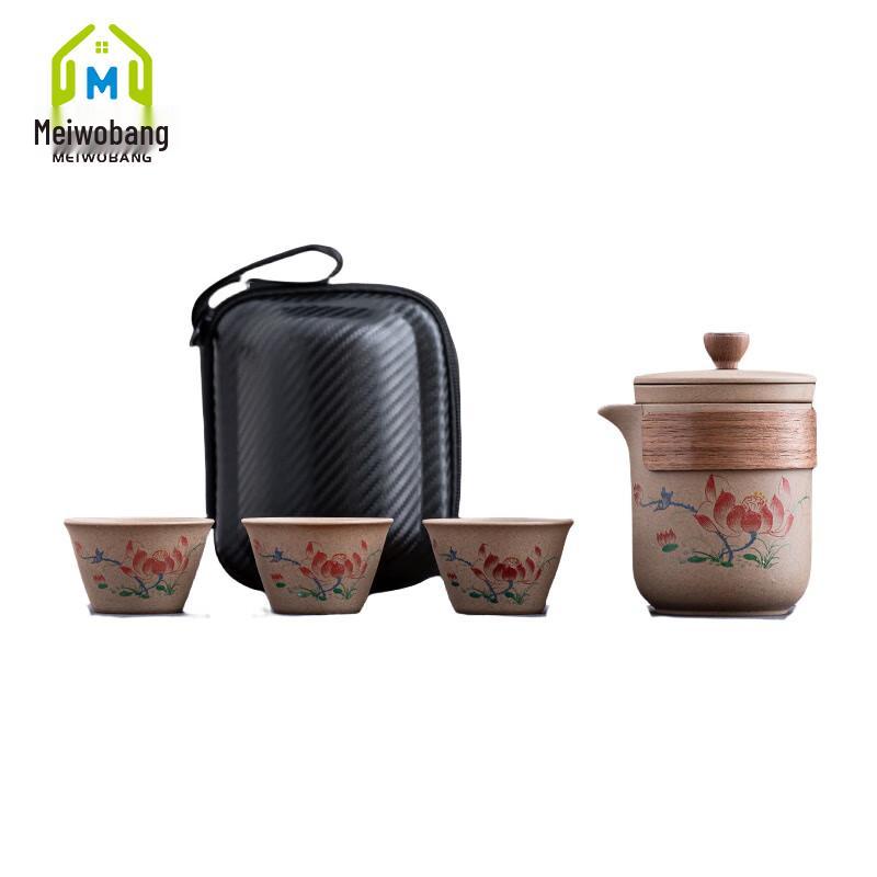 Minimalist Coarse Pottery Quick Teacup Set