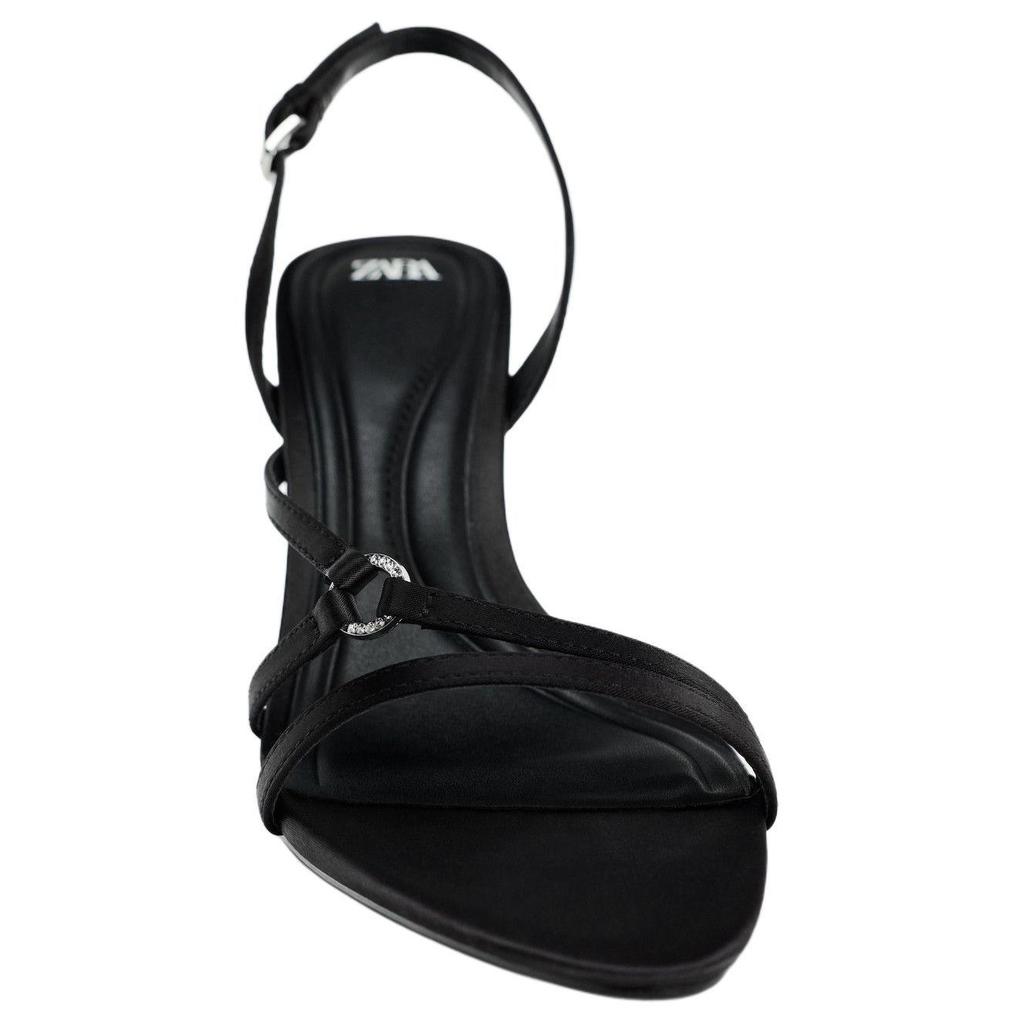Zara Elegant Open-Toe Strap Sandals 8Cm Women Sandals Black 13307310800