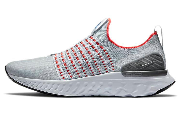 Nike React Phantom Run Flyknit 2 Pure Platinum Flash Crimson CJ0277-007 42.5