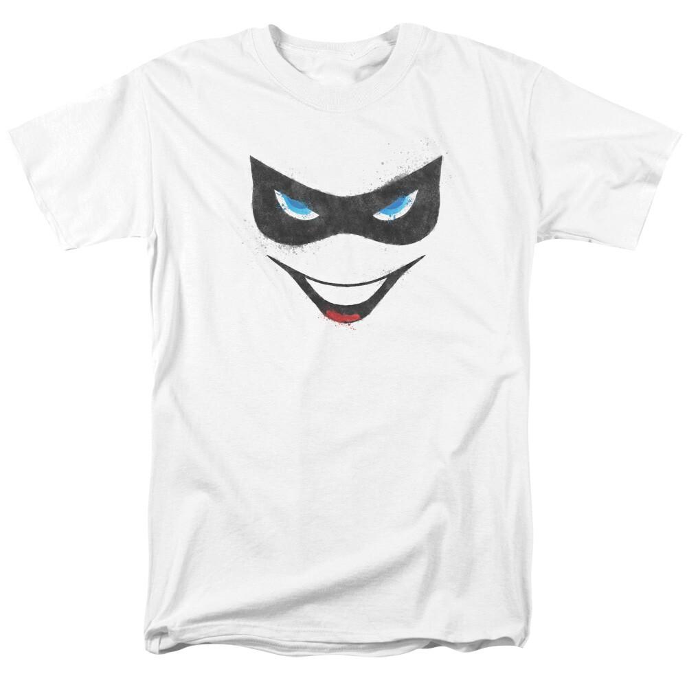26 Harley Quinn Harley Face T Shirt Licensed Comic Book Tee White Unisex T-Shirt M
