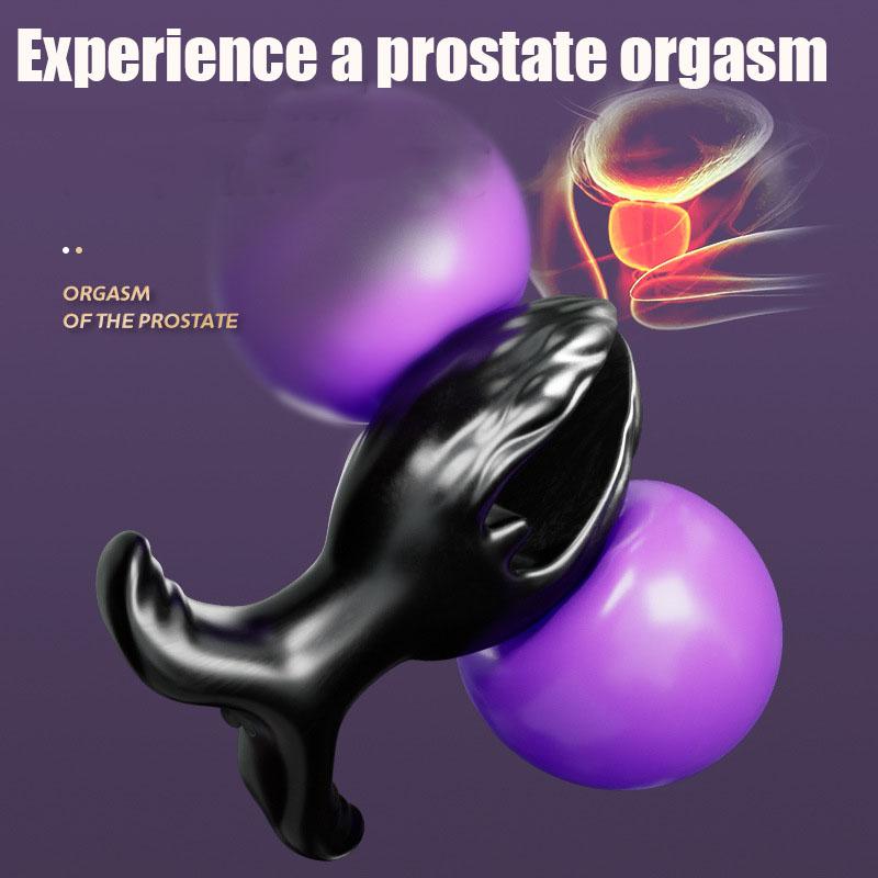 10 Frequency Vibration 4 Sizes Silicone Anchor Flared Expanding Butt Plug, Ass Expander Stimulator for Men, Women or Couples