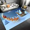 Alfombra con adornos navideños para sala de estar, decoración del hogar, sofá, mesa, alfombra para superficie grande, felpudo de entrada para dormitorio, alfombra antideslizante para Baño