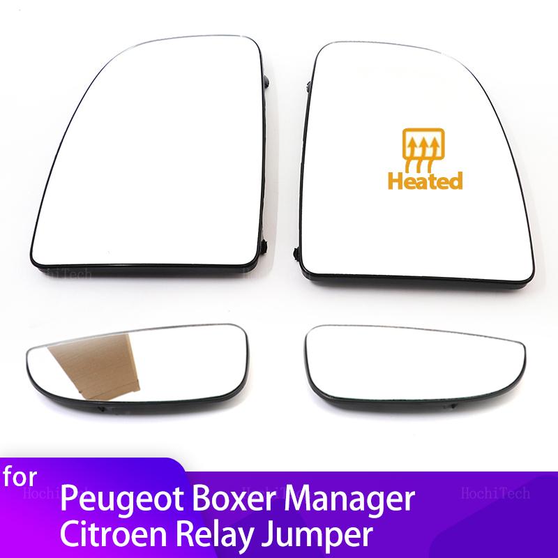 Vidro de Espelho Retrovisor Lateral Aquecido para Peugeot Boxer Manager para Citroen Relay Jumper
