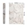 TOTIO Marble Sheet Floor Remake Sheet Cutting Sheet Marble Wallpaper Sticker White 40CMx10M Vinyl Peelable Waterproof Oil Proof Heat Resistant Kitchen