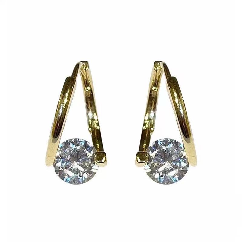 

Трендовые летние серьги корейского инфлюенсера: Позолоченная медь, Круглый циферблат, Нишевый дизайн, Высококлассный стиль.