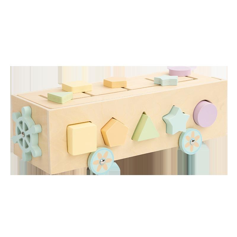 

Montessori Toys For Baby Color Sorting Early Education Toys Shape Matching Game Wooden Linkage Gear Fine Motor Sensory Toys